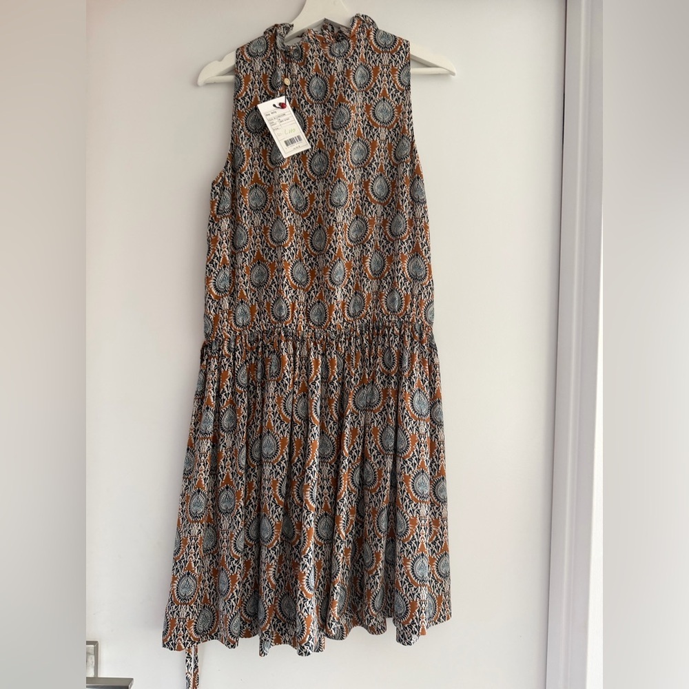 NWT day Birger et Mikkelsen BOHEMIAN Patterned Mini brown Dress size 36 - Picture 2 of 4